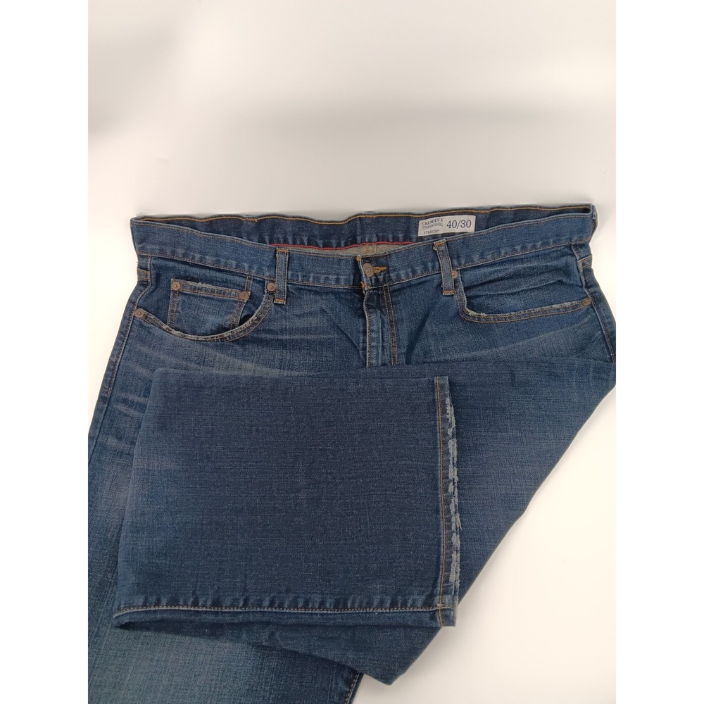 CREMIEUX Mens‎ Jeans 40 30 Straight Premium Denim Blue Wash